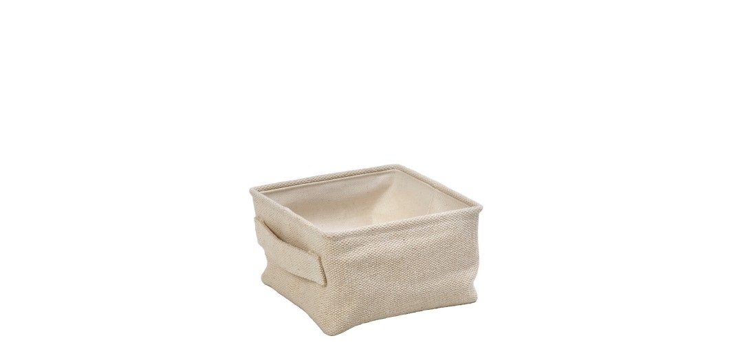 ΚΑΛΑΘΙ ΤΕΤΡΑΓ. JUTE/COTTON 15X15X9EK