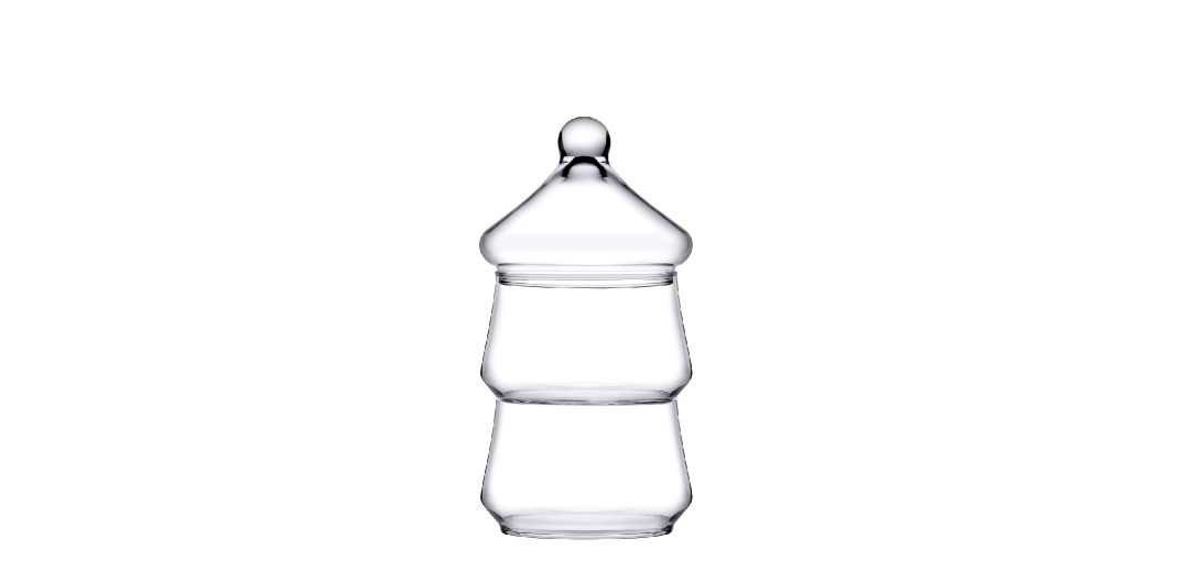 VILLA PATISSERIE BOWL W/DOME 870MLx2 870ML H:26,1 D:11,5CM P/180 GB1.OB6