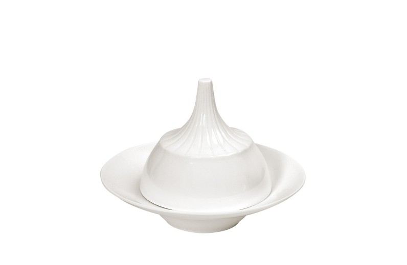 SIDERS ΠΙΑΤΑΚΙ ΒΑΘΥ ΜΕ ΚΑΜΠΑΝΑ ΣΤΡΟΓΓ. IVORY 18Χ18Χ13ΕΚ