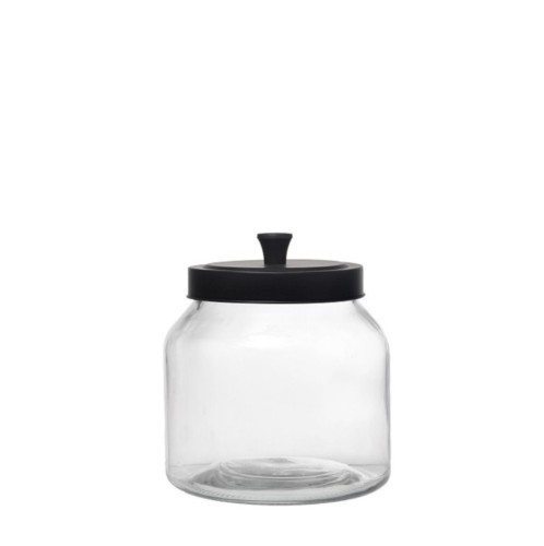 ΓΥΑΛΙΝΟ ΔΟΧΕΙΟ ΜΕ ΜΕΤΑΛΛΙΚΟ ΚΑΠΑΚΙ M 2.5LT 14,5Χ14,5Χ19ΕΚ