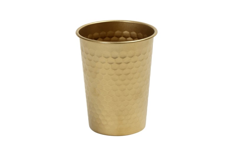 SNOW GOLD ΠΟΤΗΡΙ ΣΦΥΡΗΛΑΤΟ 400ML SS 18/10 8.6Χ8.6Χ10.8ΕΚ.