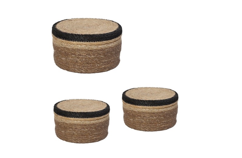 ΔΟΧΕΙΟ ΣΤΡΟΓΓ.ΜΕ ΚΑΠΑΚΙ SEAGRASS ΣΕΤ/3 25Χ14/20Χ12/15Χ10ΕΚ