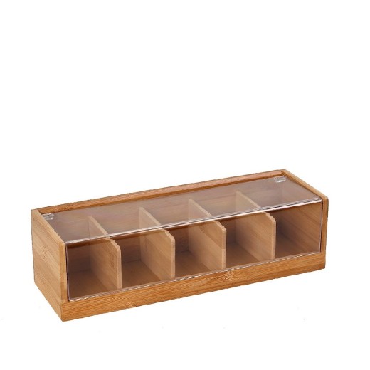 ΚΟΥΤΙ ΜΕ ΚΑΠ. 5-ΘΕΣΕΩΝ BAMBOO-ACRYLIC 36X13X10EK