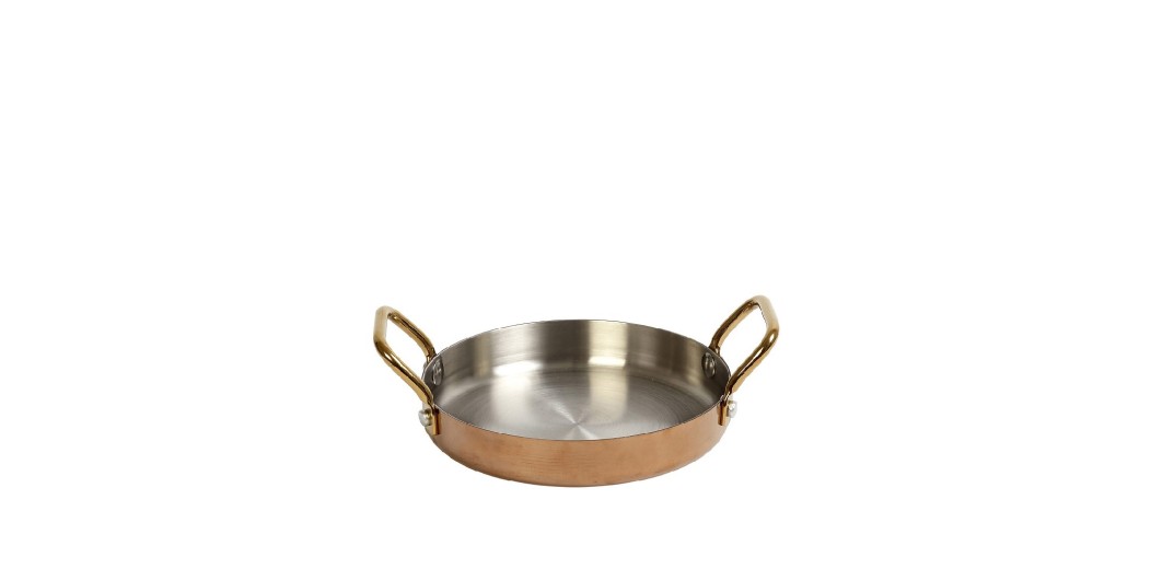 SHINY COPPER ΣΑΓΑΝΑΚΙ ΜΕ 2 ΛΑΒΕΣ 3-PLY SS18/10-SS18/0 500ML D: 16 H: 3CM