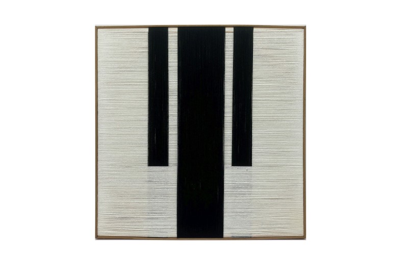 ΠΙΝΑΚΑΣ ΜΕ ΚΟΡΝΙΖΑ ΞΥΛΙΝΗ ΚΑΙ ΝΗΜΑ ΜΠΕΖ ΜΑΥΡΟΣ 71Χ71Χ3,5ΕΚ