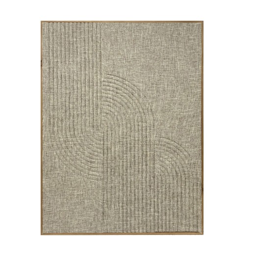 ΠΙΝΑΚΑΣ ΜΕ ΚΟΡΝΙΖΑ ΞΥΛΙΝΗ ΚΑΙ ΥΦΑΣΜΑ 3D ΜΠΕΖ 60Χ80Χ3ΕΚ