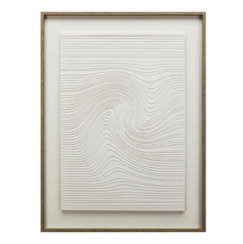 ΠΙΝΑΚΑΣ ΣΕ 3D ΚΑΜΒΑ ΛΕΥΚΟΣ PVC/MDF 60Χ80ΕΚ