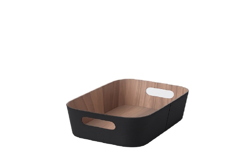 ΚΑΛΑΘΙ ΟΡΘΟΓ. ΜΑΥΡΟ ΥΦΑΣΜΑΤΙΝΟ 26,2Χ37,5Χ11ΕΚ