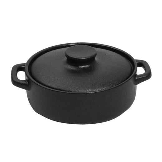 LAVA ΚΑΤΣΑΡΟΛΑ ΡΗΧΗ STONEWARE ΜΑΥΡΗ 1900ML D: 23,5 H: 7,8CM