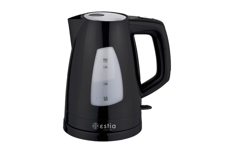 ESTIA ΒΡΑΣΤΗΡΑΣ BLACK PLUS ΠΛΑΣΤΙΚΟΣ 2200w 1.7lt ΜΑΥΡΟΣ