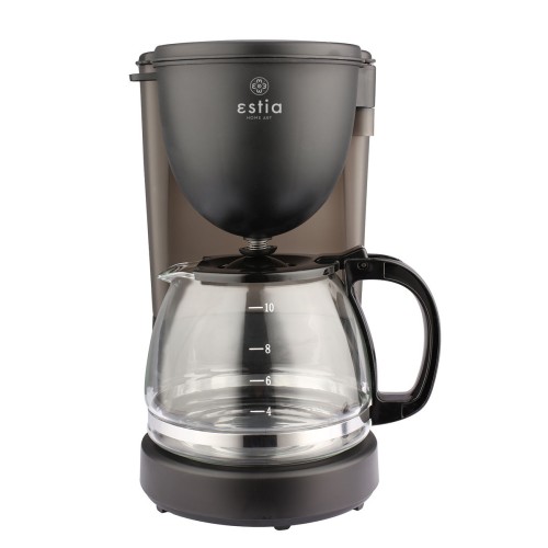 ESTIA ΚΑΦΕΤΙΕΡΑ ΦΙΛΤΡΟΥ BLACK PLUS ΠΛΑΣΤΙΚΗ 750w ΜΕ ΓΥΑΛΙΝΗ ΚΑΝΑΤΑ 1.25lt