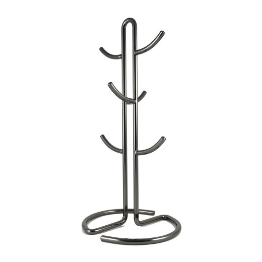 ESTIA ΒΑΣΗ ΓΙΑ ΚΟΥΠΕΣ NICKEL BLACK ΑΠΟ ΚΡΑΜΑ ΨΕΥΔΑΡΓΥΡΟΥ 6 ΘΕΣΕΩΝ