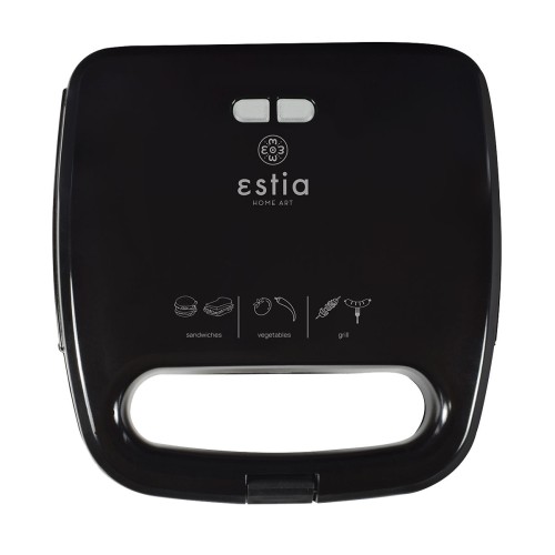 ESTIA ΤΟΣΤΙΕΡΑ BLACK PLUS 2 ΘΕΣΕΩΝ 750w ΜΑΥΡΗ