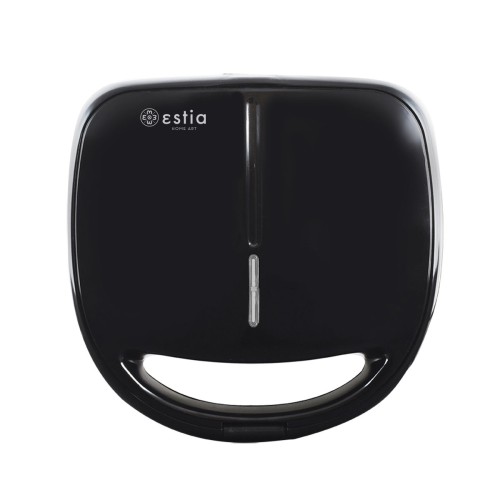 ESTIA ΤΟΣΤΙΕΡΑ BLACK & INOX 2 ΘΕΣΕΩΝ 850w ΜΕ ΑΠΟΣΠΩΜΕΝΕΣ ΑΝΤΙΚΟΛΛΗΤΙΚΕΣ ΠΛΑΚΕΣ