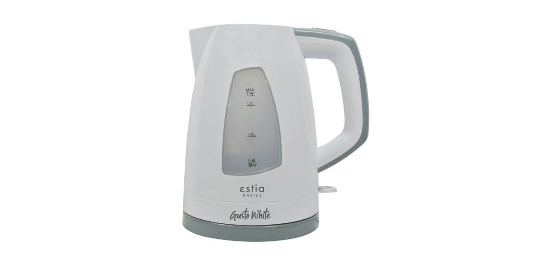ESTIA ΒΡΑΣΤΗΡΑΣ GUSTO WHITE  ΠΛΑΣΤΙΚΟΣ 2200w 1.7lt ΛΕΥΚΟΣ