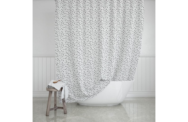 ESTIA ΚΟΥΡΤΙΝΑ ΜΠΑΝΙΟΥ ΑΔΙΑΒΡΟΧΗ PEVA 180x180cm DROPS