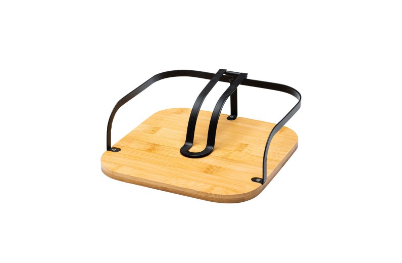 ESTIA ΧΑΡΤΟΠΕΤΣΕΤΟΘΗΚΗ BAMBOO ESSENTIALS ΤΕΤΡΑΓΩΝΗ ΜΕΤΑΛΛΙΚΗ 20x20x7cm