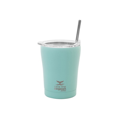 ESTIA ΘΕΡΜΟΣ COFFEE MUG SAVE THE AEGEAN 350ml BERMUDA GREEN