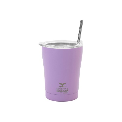 ESTIA ΘΕΡΜΟΣ COFFEE MUG SAVE THE AEGEAN 350ml LAVENDER PURPLE