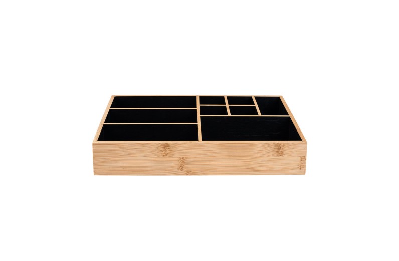 ESTIA ΘΗΚΗ ΟΡΓΑΝΩΣΗΣ ΚΑΛΛΥΝΤΙΚΩΝ BAMBOO 9 ΘΕΣΕΩΝ 33x21x9cm