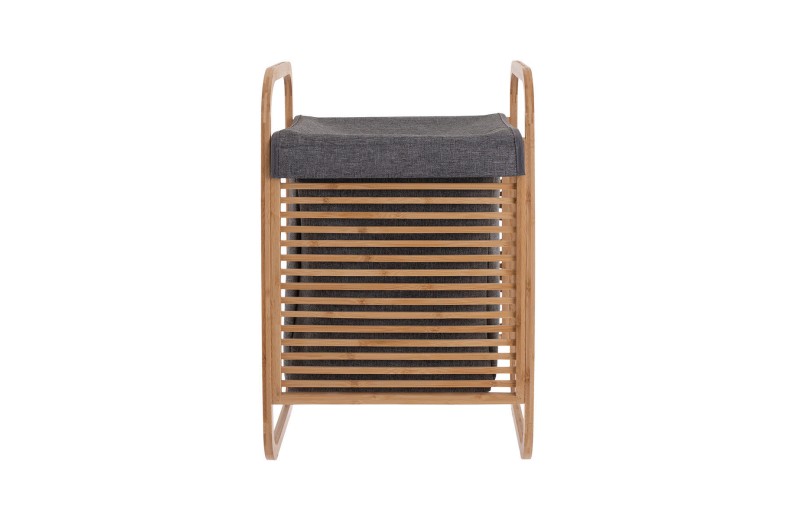 ESTIA ΚΑΛΑΘΙ ΑΠΛΥΤΩΝ BAMBOO ΜΕ ΘΗΚΗ ΠΟΛΥΕΣΤΕΡΑ 40x35x60.5cm