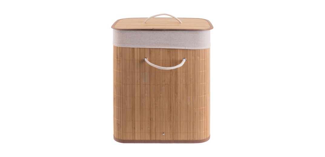 ESTIA ΚΑΛΑΘΙ ΑΠΛΥΤΩΝ BAMBOO ESSENTIALS ΠΤΥΣΣΟΜΕΝΟ ΟΡΘΟΓΩΝΙΟ 60lt