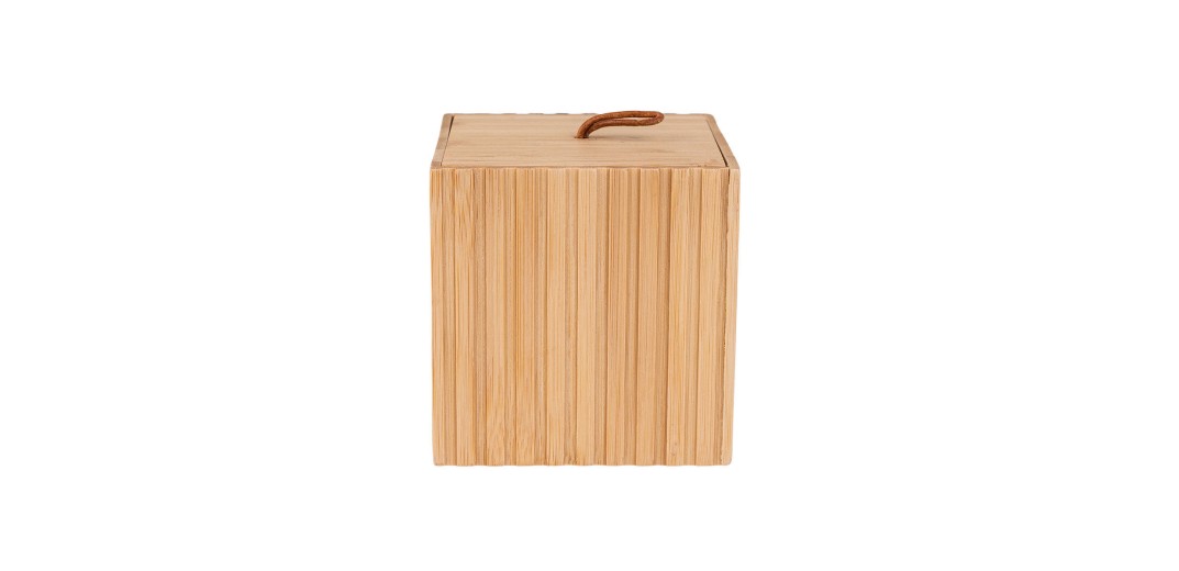 ESTIA ΚΟΥΤΙ ΑΠΟΘΗΚΕΥΣΗΣ ΚΑΙ ΟΡΓΑΝΩΣΗΣ ΜΠΑΝΙΟΥ BAMBOO ESSENTIALS 9x9x8cm