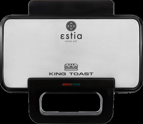 ESTIA ΤΟΣΤΙΕΡΑ KING TOAST 2 ΘΕΣΕΩΝ 900w ΜΕ ΒΑΘΙΕΣ ΑΠΟΣΠΩΜΕΝΕΣ ΑΝΤΙΚΟΛΛΗΤΙΚΕΣ ΠΛΑΚΕΣ