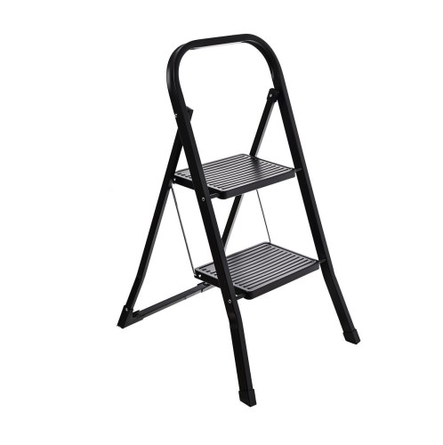 ESTIA ΣΚΑΛΟΣΚΑΜΠΟ NEO BLACK ΜΕ 2 ΣΚΑΛΙΑ 46x55x81cm