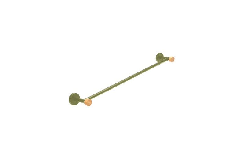 ESTIA ΠΕΤΣΕΤΟΘΗΚΗ ΕΠΙΤΟΙΧΙΑ OLIVE SERIES  ΜΟΝΗ ΜΕΤΑΛΛΙΚΗ/BAMBOO 9x65.4x5.2 ΛΑΔΙ