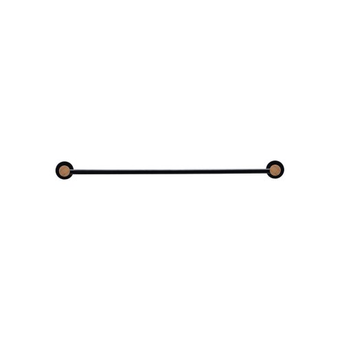 ESTIA ΠΕΤΣΕΤΟΘΗΚΗ ΕΠΙΤΟΙΧΙΑ BAMBOO ESSENTIALS ΜΟΝΗ ΜΕΤΑΛΛΙΚΗ 9x65.4x5.2 ΜΑΥΡΗ