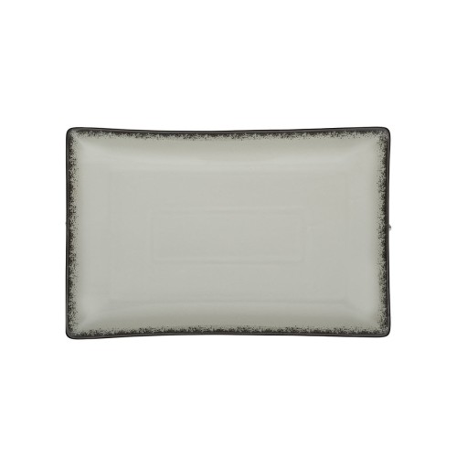 ESTIA ΠΙΑΤΕΛΑ ΟΡΘΟΓΩΝΙΑ PEARL GREY ΠΟΡΣΕΛΑΝΙΝΗ 21x10.5cm