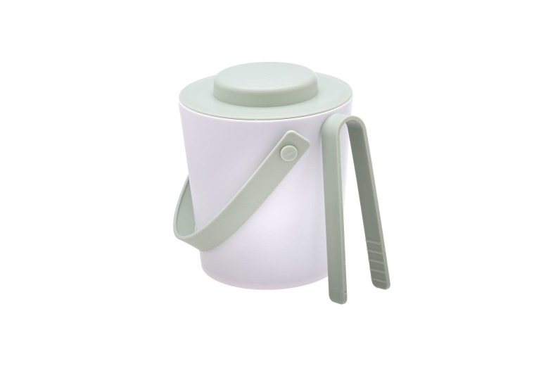 ESTIA ΔΟΧΕΙΟ ΠΑΓΟΥ ΠΛΑΣΤΙΚΟ ΔΙΠΛΟΥ ΤΟΙΧΩΜΑΤΟΣ ΜΕ ΛΑΒΙΔΑ MINT GREEN