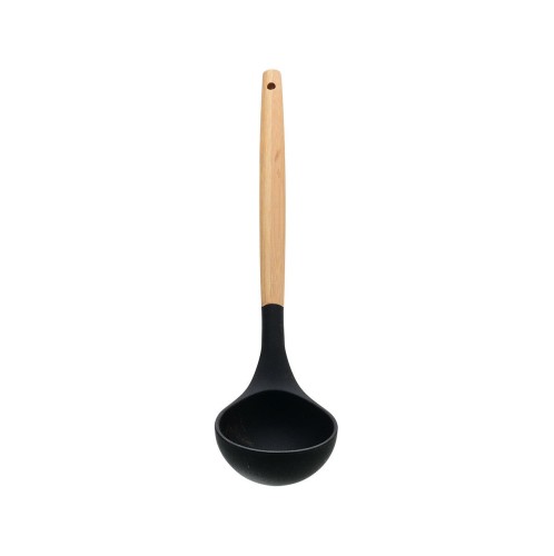 ESTIA ΚΟΥΤΑΛΑ ΒΑΘΙΑ BAMBOO ESSENTIALS ΣΙΛΙΚΟΝΗΣ ΜΑΥΡΗ