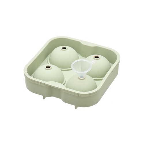 ESTIA ΠΑΓΟΘΗΚΗ ΣΙΛΙΚΟΝΗΣ 4 ΘΕΣΕΩΝ ΣΦΑΙΡΙΚΟ ΣΧΗΜΑ MINT GREEN