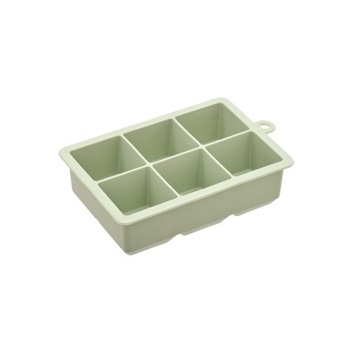 ESTIA ΠΑΓΟΘΗΚΗ ΣΙΛΙΚΟΝΗΣ 6 ΘΕΣΕΩΝ MINT GREEN 16x10x4 cm