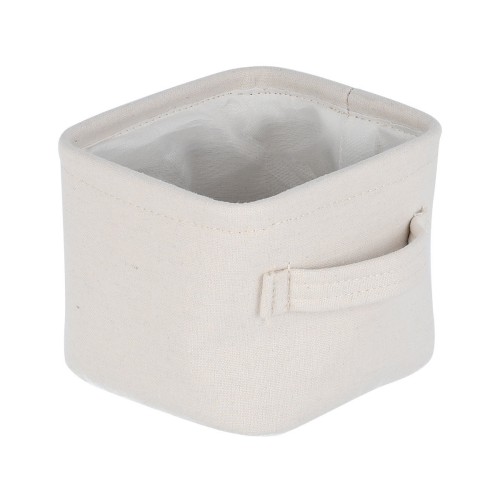 ESTIA ΚΟΥΤΙ ΑΠΟΘΗΚΕΥΣΗΣ & ΟΡΓΑΝΩΣΗΣ IVORY 13.5x12.5x10.5cm ME ΧΕΡΟΥΛΙΑ