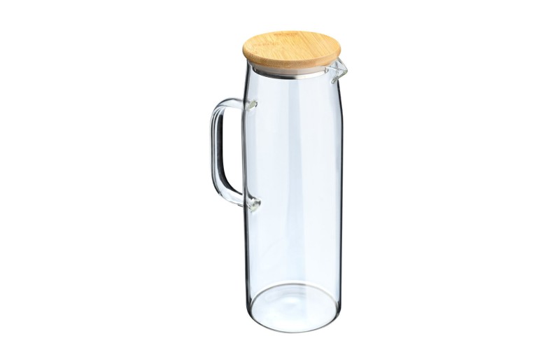 ESTIA ΚΑΝΑΤΑ BAMBOO ESSENTIALS ΓΥΑΛΙΝΗ 1500ml ΜΕ ΚΑΠΑΚΙ