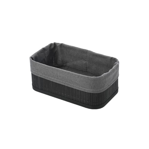 ESTIA ΚΑΛΑΘΙ ΟΡΓΑΝΩΣΗΣ BAMBOO ESSENTIALS 24.5x15cm ME ΕΠΕΝΔΥΣΗ ΜΑΥΡΟ
