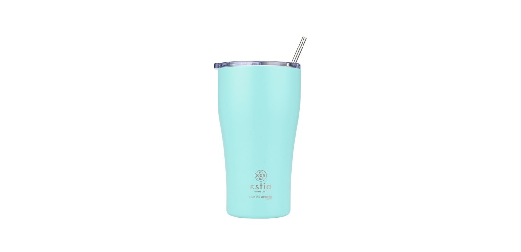 ESTIA ΘΕΡΜΟΣ COFFEE MUG SAVE THE AEGEAN 500ml BERMUDA GREEN