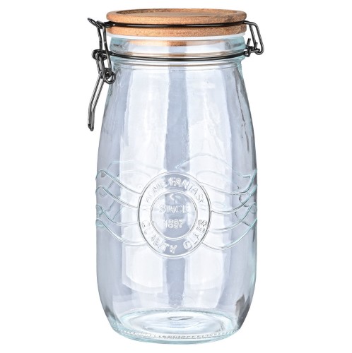 ESTIA ΔΟΧΕΙΟ ΑΠΟΘΗΚΕΥΣΗΣ ACACIA ΓΥΑΛΙΝΟ 2000ml ΜΕ ΚΛΙΠ ΚΑΠΑΚΙ