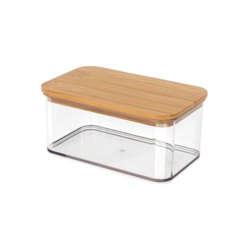 ESTIA ΔΟΧΕΙΟ ΑΠΟΘΗΚΕΥΣΗΣ ΠΛΑΣΤΙΚΟ 750ml ΜΕ ΚΑΠΑΚΙ BAMBOO