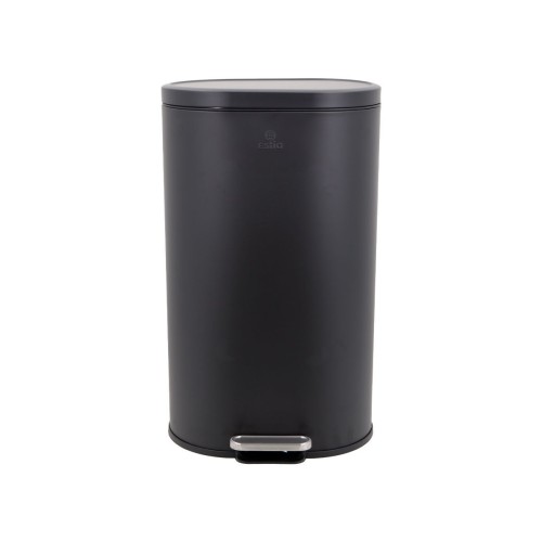ESTIA ΚΑΔΟΣ ΑΠΟΡΡΙΜΑΤΩΝ OVOID SOFT CLOSE 30lt ΜΑΥΡΟΣ