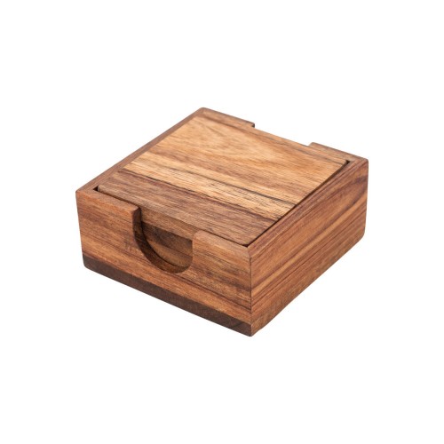 ESTIA ΣΟΥΒΕΡ ACACIA 11x11cm ΜΕ ΘΗΚΗ 5 ΤΕΜ.