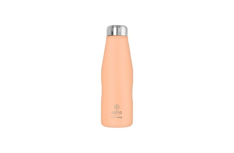 ESTIA ΘΕΡΜΟΣ TRAVEL FLASK SAVE THE AEGEAN 500ml PEACH FUZZ