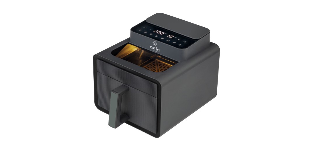ESTIA AIR FRYER RECTA FRY 1600w 7lt ME ΨΗΦΙΑΚΗ ΟΘΟΝΗ & 6 ΠΡΟΓΡΑΜΜΑΤΑ ΓΚΡΙ