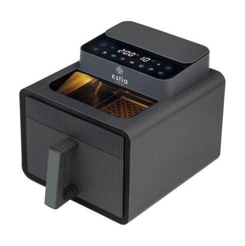 ESTIA AIR FRYER RECTA FRY 1600w 7lt ME ΨΗΦΙΑΚΗ ΟΘΟΝΗ & 6 ΠΡΟΓΡΑΜΜΑΤΑ ΓΚΡΙ