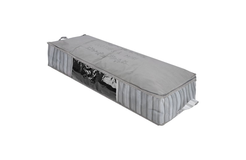 ESTIA ΘΗΚΗ ΑΠΟΘΗΚΕΥΣΗΣ NON WOVEN ΥΦΑΣΜΑΤΙΝΗ 100x50x20cm ΜΕ ΠΑΡΑΘΥΡΟ IVORY