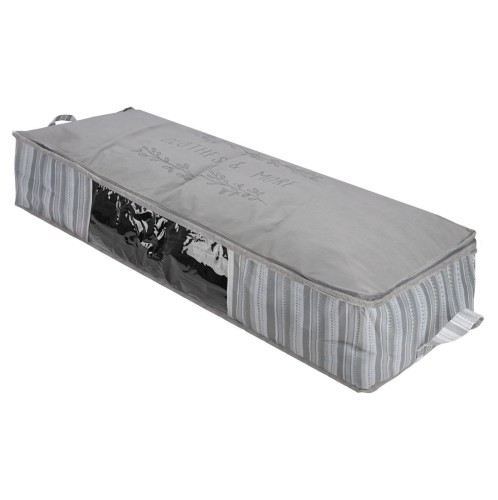 ESTIA ΘΗΚΗ ΑΠΟΘΗΚΕΥΣΗΣ NON WOVEN ΥΦΑΣΜΑΤΙΝΗ 100x50x20cm ΜΕ ΠΑΡΑΘΥΡΟ IVORY