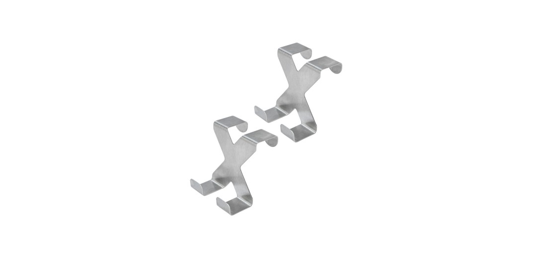 ESTIA ΚΡΕΜΑΣΤΡΑ ΔΙΠΛΗ ΜΕΤΑΛΙΚΗ ΙΝΟΞ ΣΕΤ 2 TEM.